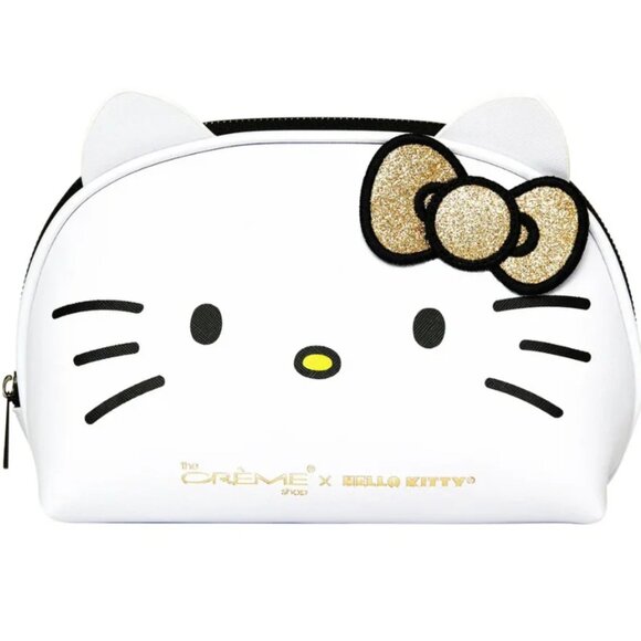 NWT Creme Shop x Hello Kitty Dome Makeup Bag Travel Pouch - Picture 1 of 4